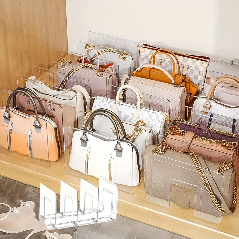 3-Tier Handbag & Accessory Storage Organiser – Durable ABS Plastic Shelf