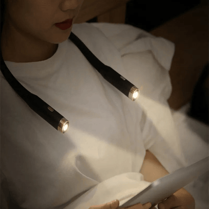 FlexRead – Portable Neck Reading Light | Hands-Free USB Rechargeable Book Lamp
