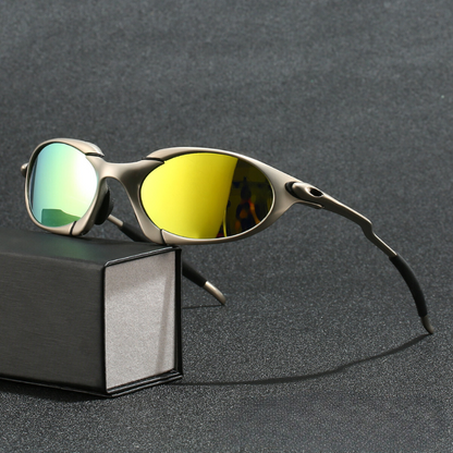 Men’s Sport Polarised Sunglasses – UV Protection with Lightweight Metal Frame