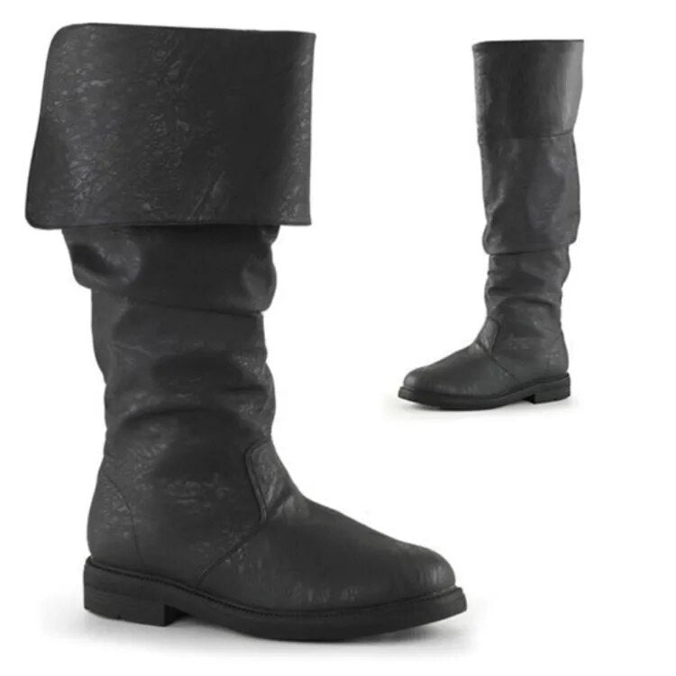Frederik | Men’s High Boots with Denim Print – Stylish, Durable & Comfortable