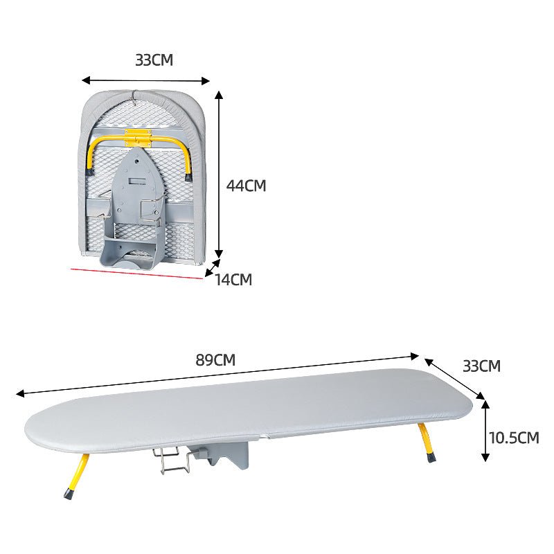 Givera Foldable Ironing Board – Compact Space-Saving Design with Non-Slip Legs and Steam-Absorbent Cover