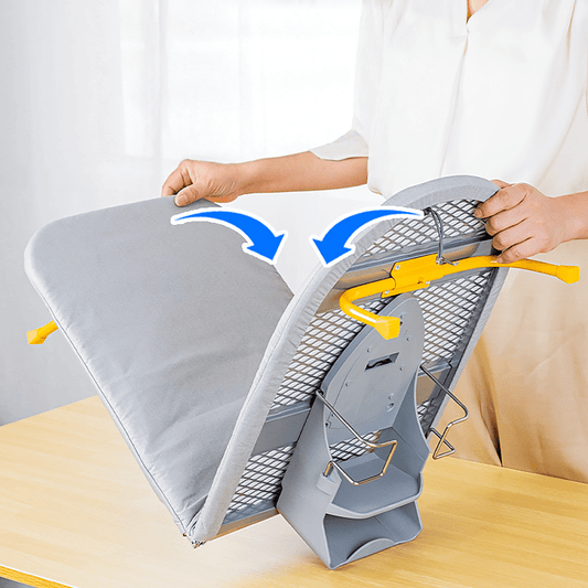 Givera Foldable Ironing Board – Compact Space-Saving Design with Non-Slip Legs and Steam-Absorbent Cover