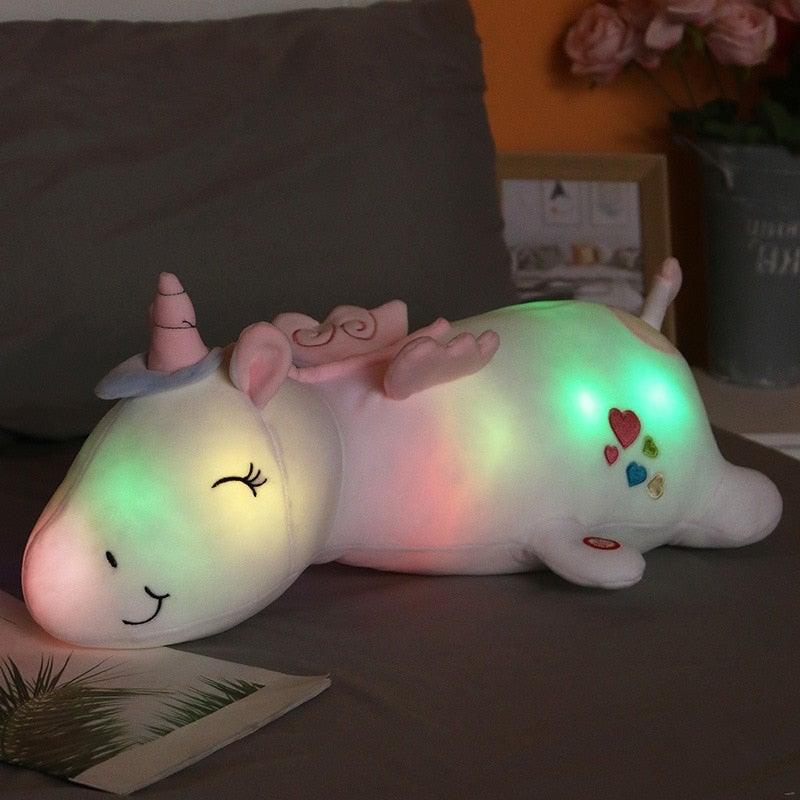 Glowing Light Unicorn – Soft Plush Night Companion Toy for Kids