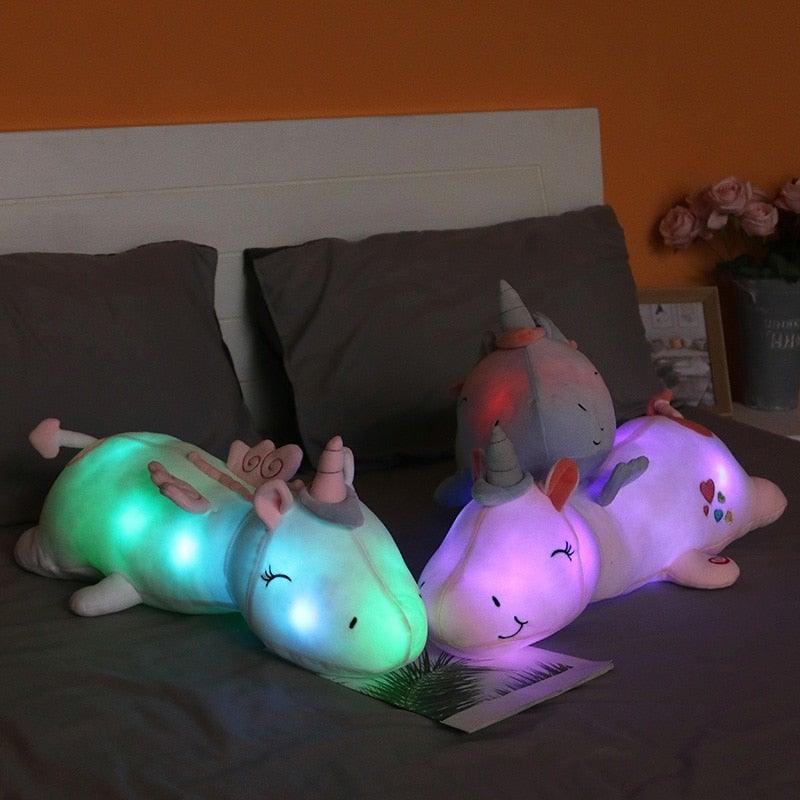 Glowing Light Unicorn – Soft Plush Night Companion Toy for Kids