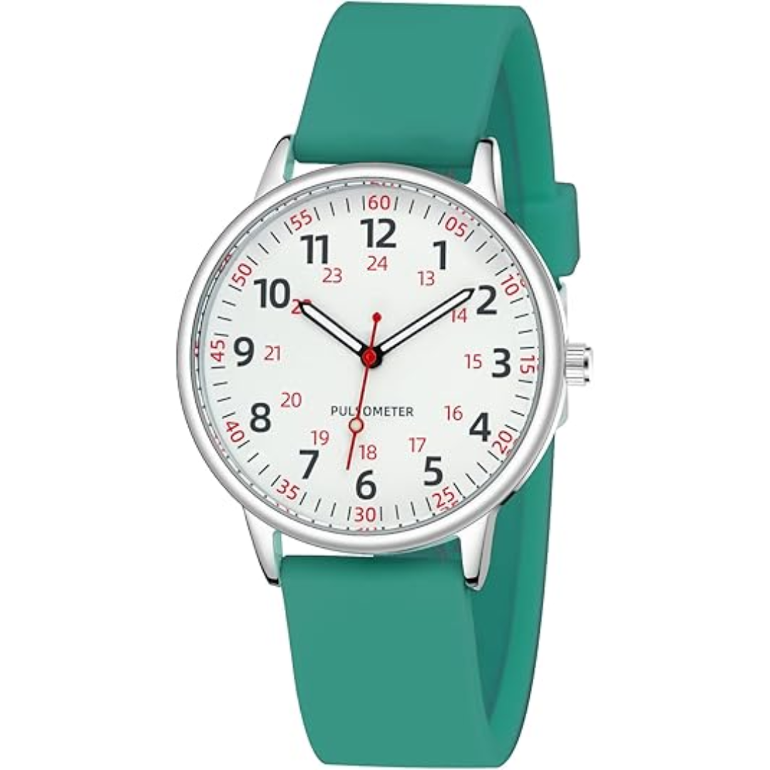 Stylish Women’s Clip-On Watch – Waterproof Silicone Fob Watch in Elegant Colours