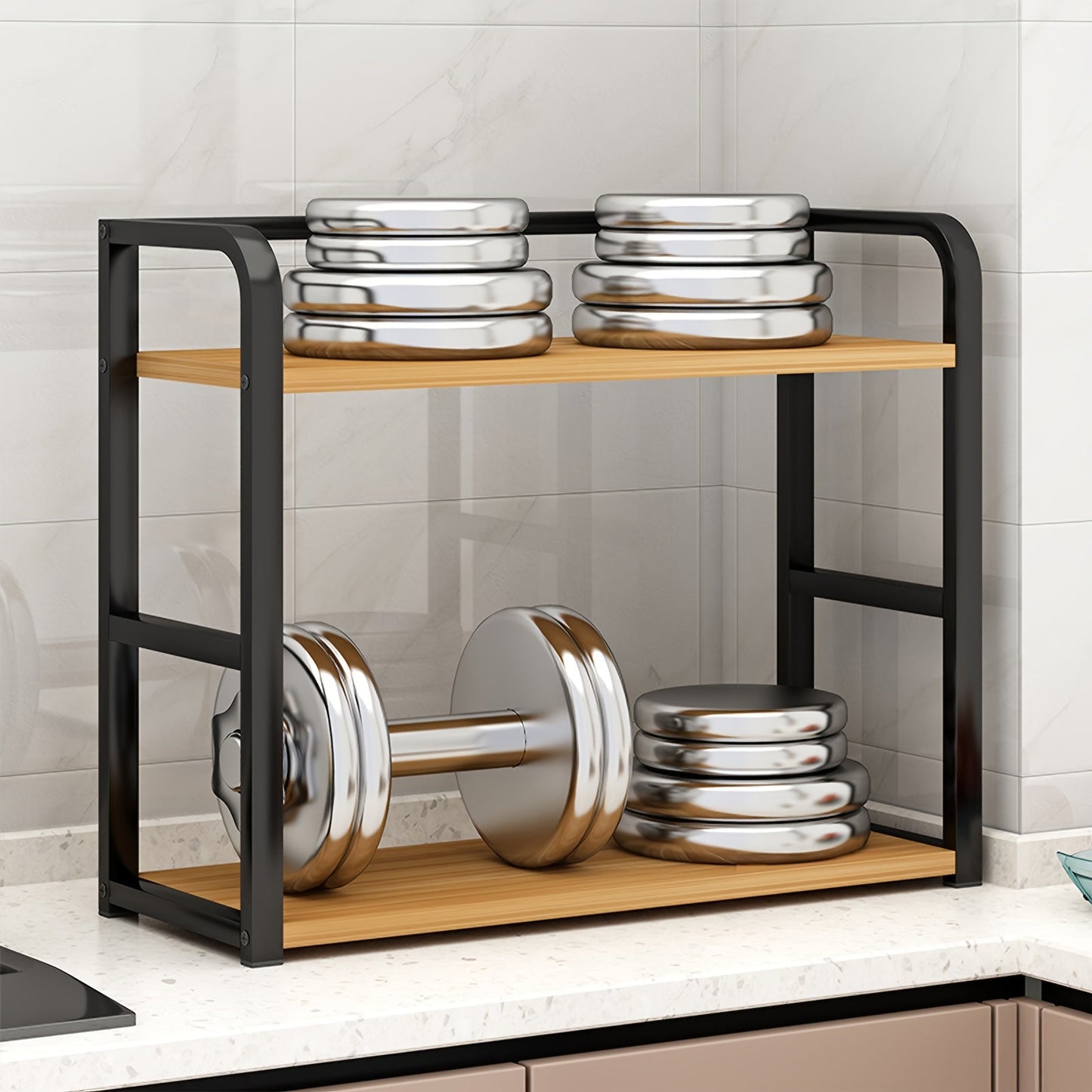 Mara Stainless Steel Kitchen Storage Rack – Compact, Stylish & Durable