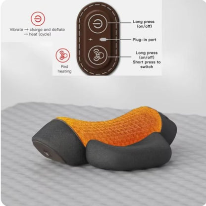 NeckEase Orthopedic Therapy Pillow – Memory Foam Neck & Spine Support for Pain Relief & Better Sleep