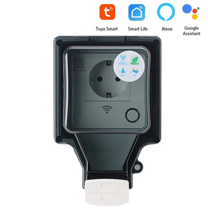 Voltura Smart Outdoor WiFi Plug – IP66 Waterproof Socket with App & Voice Control