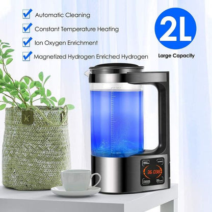 Electric Hydrogen Water Purifier – Water Ioniser with Alkaline pH Boost (Adjustable Timer)