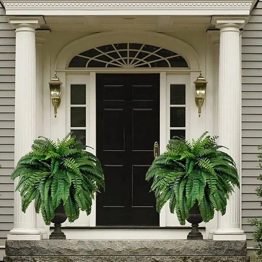 UV Resistant Artificial Boston Fern – Lifelike Greenery for Indoor & Outdoor Spaces