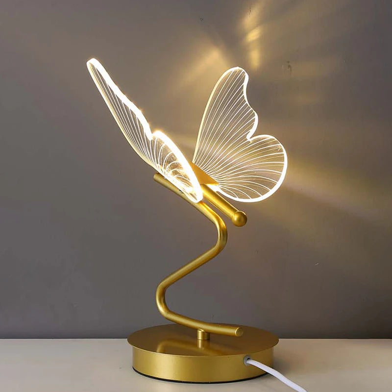 Luxury Butterfly Table Lamp – Elegant LED Mood Lighting for Home & Office