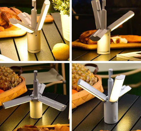 All-in-One Camping Lamp | Rechargeable Outdoor Light with Adjustable Brightness & Long Battery Life