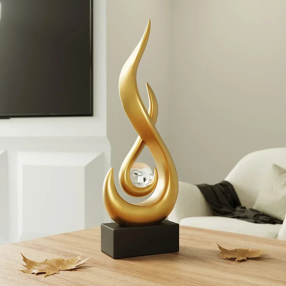 Serenity Abstract Sculpture – Modern Artistic Home Decor Accent Piece
