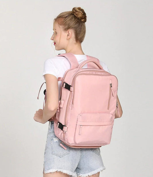 TrekVault Waterproof Backpack: 25L Anti-Theft Design with Laptop Compartment