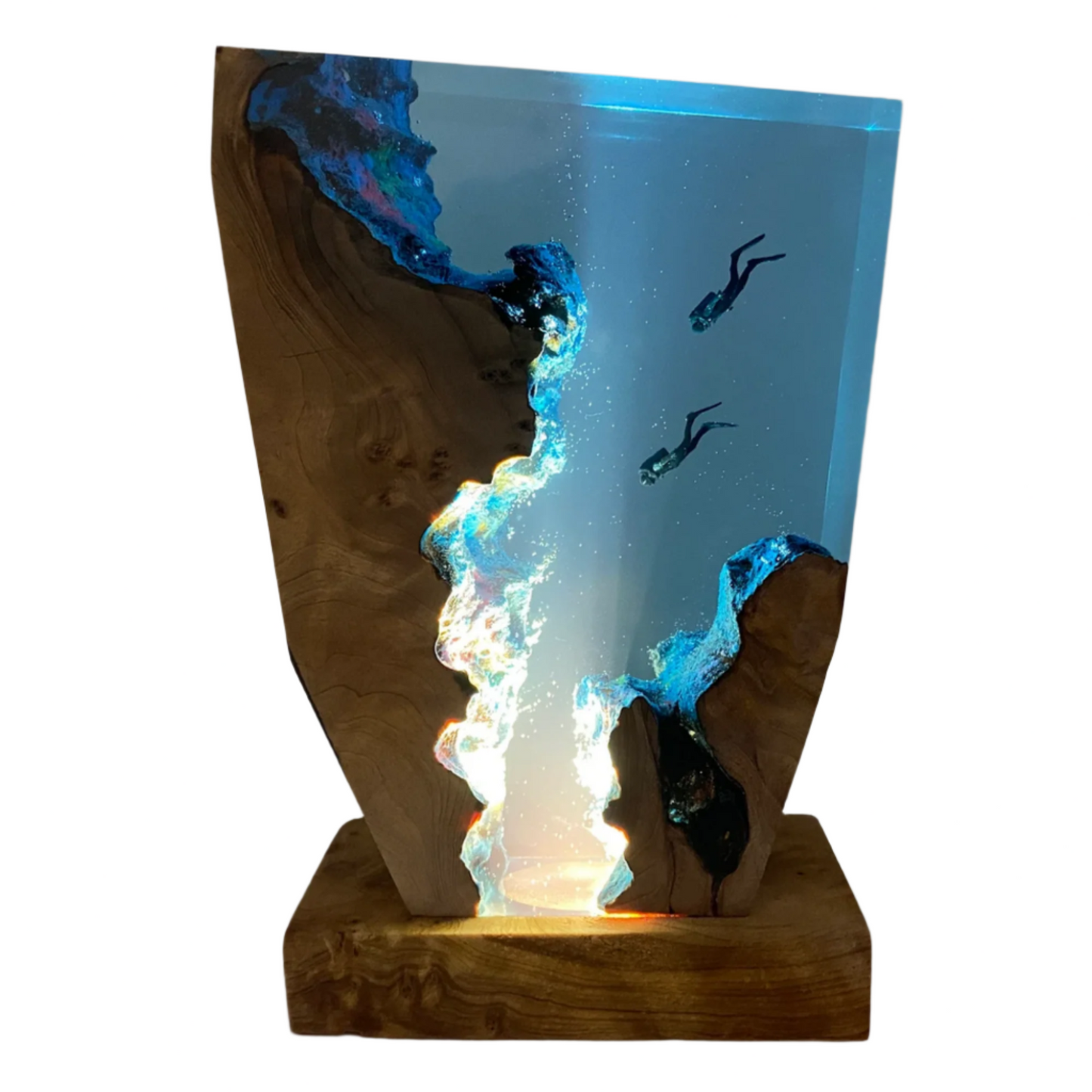Lampada Subacqueo – Handmade Epoxy Ocean-Themed Decorative Lamp | Soft Night Light for Home & Nursery
