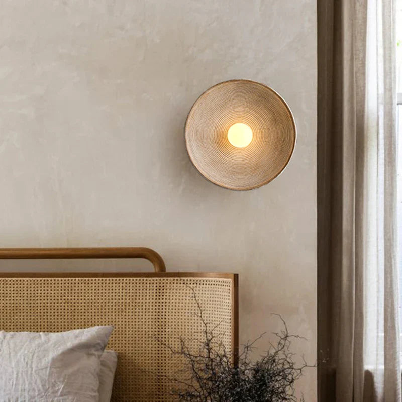 Japanese Vintage Ridge Wall Lamp – Elegant Zen-Inspired LED Wall Light for Living Room, Bedroom & Hallways