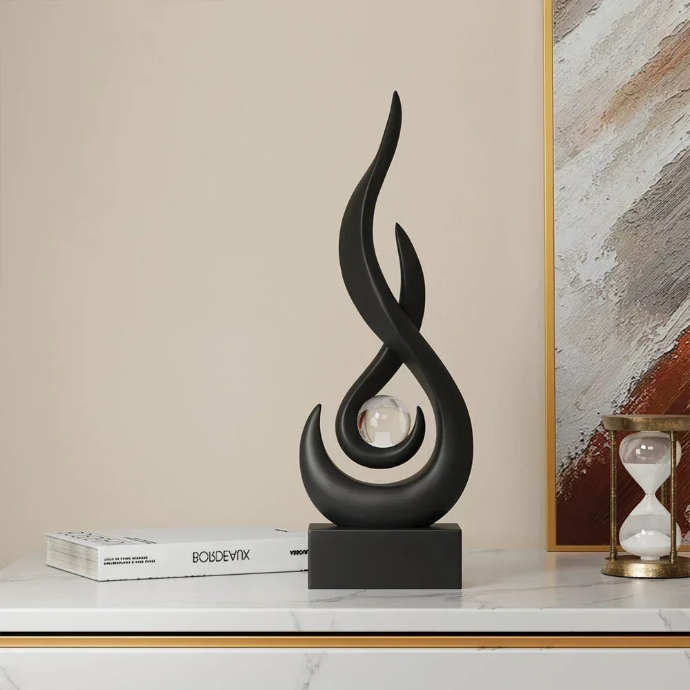 Serenity Abstract Sculpture – Modern Artistic Home Decor Accent Piece