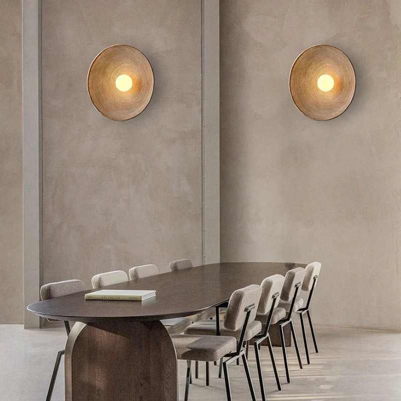 Japanese Vintage Ridge Wall Lamp – Elegant Zen-Inspired LED Wall Light for Living Room, Bedroom & Hallways