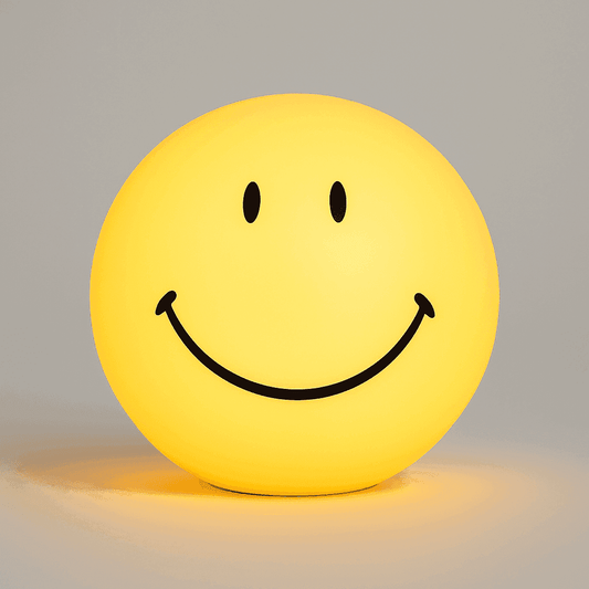 SmileyGlow Night Lamp | Dimmable LED Bedside Light with Modern Design & Warm Ambience