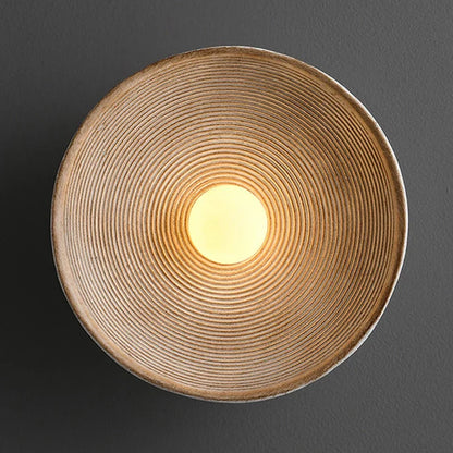 Japanese Vintage Ridge Wall Lamp – Elegant Zen-Inspired LED Wall Light for Living Room, Bedroom & Hallways