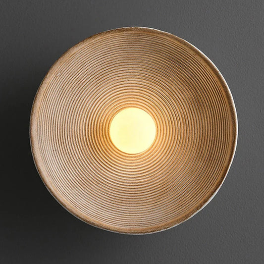 Japanese Vintage Ridge Wall Lamp – Elegant Zen-Inspired LED Wall Light for Living Room, Bedroom & Hallways
