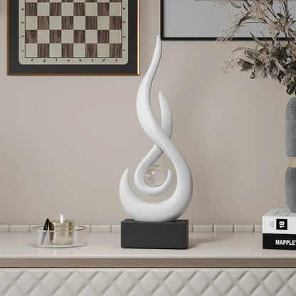 Serenity Abstract Sculpture – Modern Artistic Home Decor Accent Piece