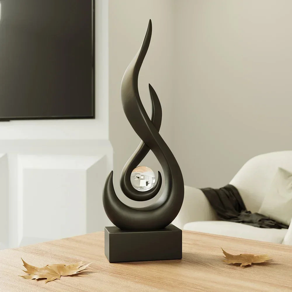 Serenity Abstract Sculpture – Modern Artistic Home Decor Accent Piece