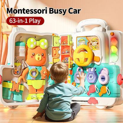 CurioBoard – Interactive Educational Busy Board | for Kids Ages 3+