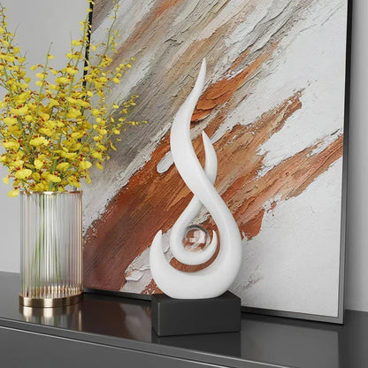 Serenity Abstract Sculpture – Modern Artistic Home Decor Accent Piece