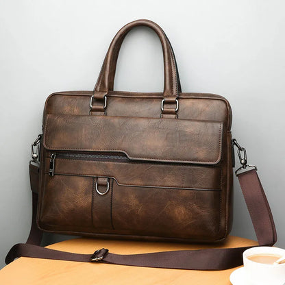 Benedicto – Stylish Genuine Leather Shoulder Bag for Men | Classic Crossbody Satchel for Daily Use