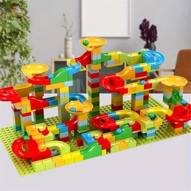 MarbleAdventure Creative Marble Run Set – Educational Building Toy for Kids and Families