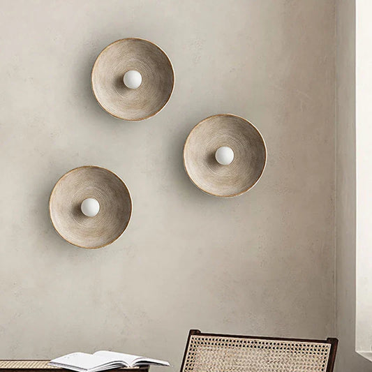 Japanese Vintage Ridge Wall Lamp – Elegant Zen-Inspired LED Wall Light for Living Room, Bedroom & Hallways