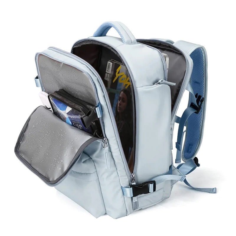 TrekVault Waterproof Backpack: 25L Anti-Theft Design with Laptop Compartment