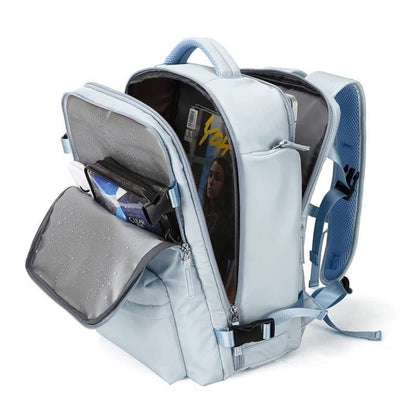 TrekVault Waterproof Backpack: 25L Anti-Theft Design with Laptop Compartment