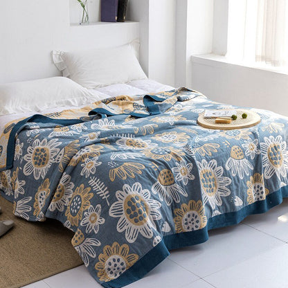 Premium Cotton Blanket with Elegant Design – Soft, Luxurious & Versatile Throw