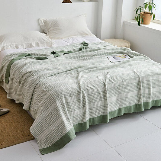 Premium Cotton Blanket with Elegant Design – Soft, Luxurious & Versatile Throw