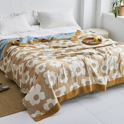 Premium Cotton Blanket with Elegant Design – Soft, Luxurious & Versatile Throw