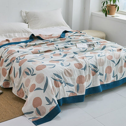 Premium Cotton Blanket with Elegant Design – Soft, Luxurious & Versatile Throw