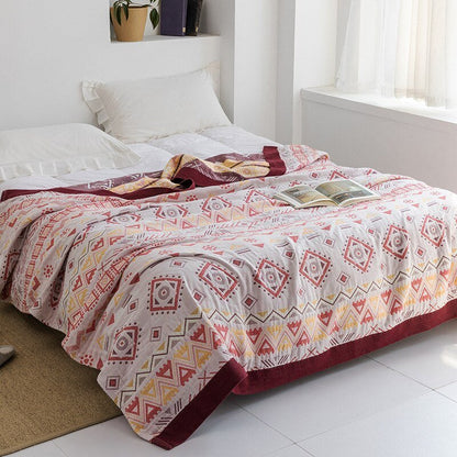 Premium Cotton Blanket with Elegant Design – Soft, Luxurious & Versatile Throw