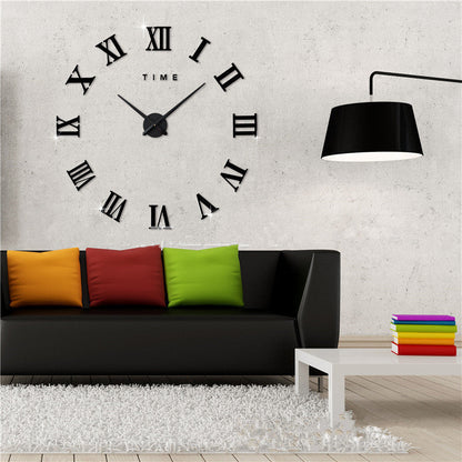 Elegance Wall Clock – Large Modern Geometric DIY Quartz Clock for Living Room