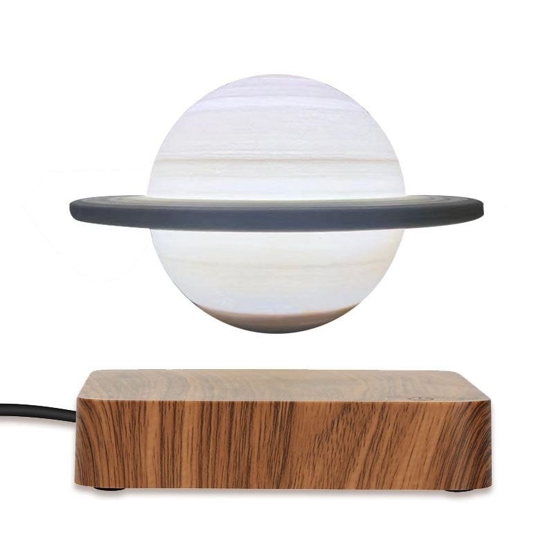 SaturnGlow – Floating Design Lamp with 3D Print Technology