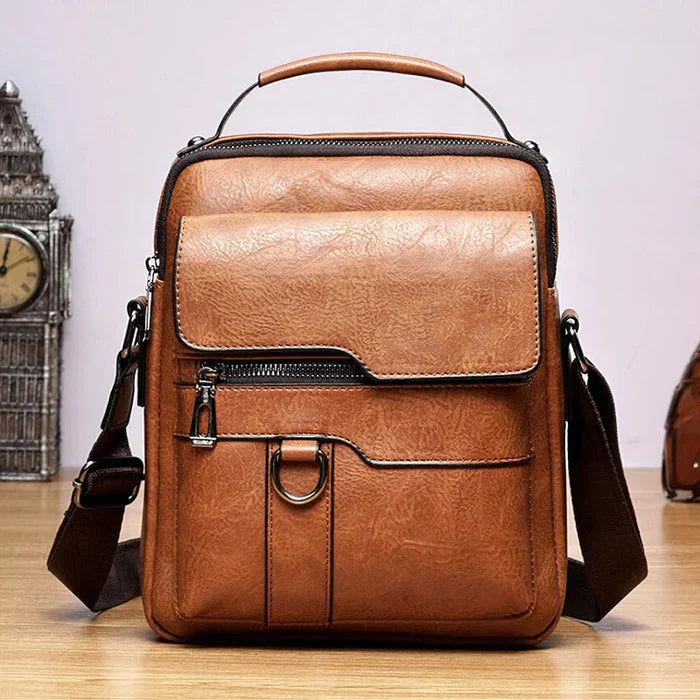 Luxury PU Leather Shoulder Bag – Stylish & Durable Crossbody for Men and Women