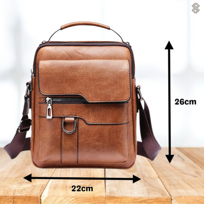Luxury PU Leather Shoulder Bag – Stylish & Durable Crossbody for Men and Women