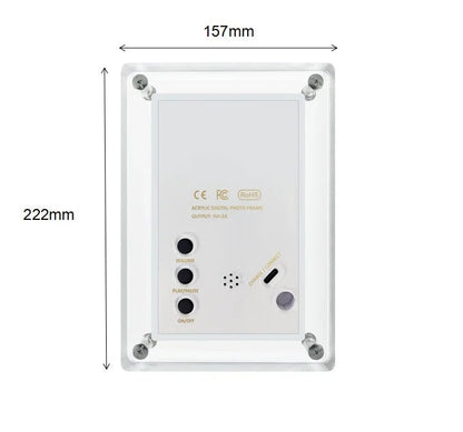 GlowFrame Digital Photo Frame – Display Photos, Videos & Audio Memories in HD