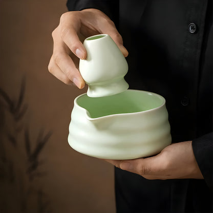 Matcha Ceramic Set – Traditional Japanese Tea Set for Relaxing & Mindful Moments
