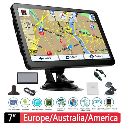 Multi-Mode Truck GPS Navigation System – 7-Inch Sat Nav for Lorries, Vans & Cars with Lifetime Maps