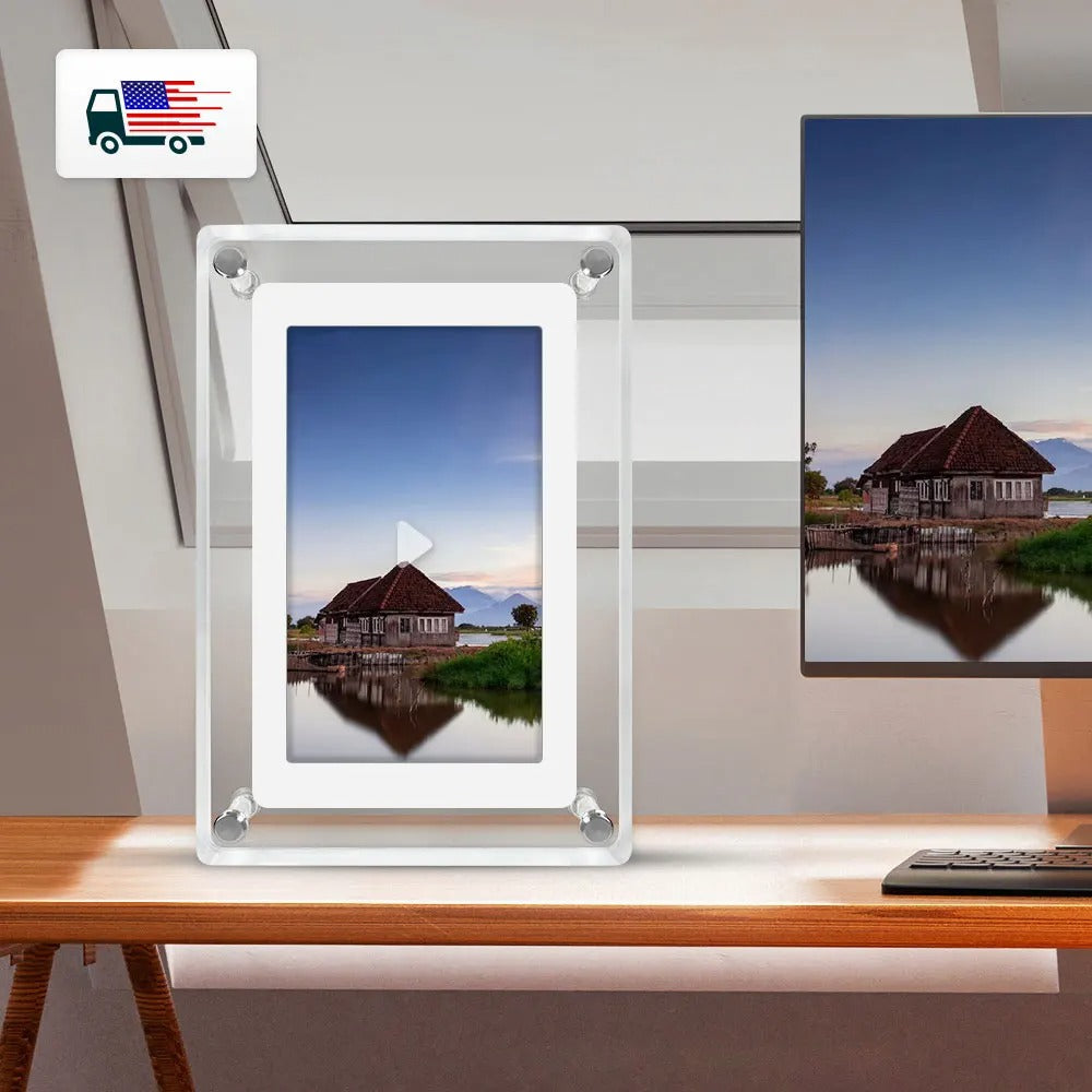 GlowFrame Digital Photo Frame – Display Photos, Videos & Audio Memories in HD