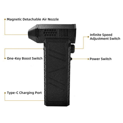 AirWhizz – Rechargeable High-Speed Air Blaster 2.0 with Adjustable Power and USB-C Fast Charging