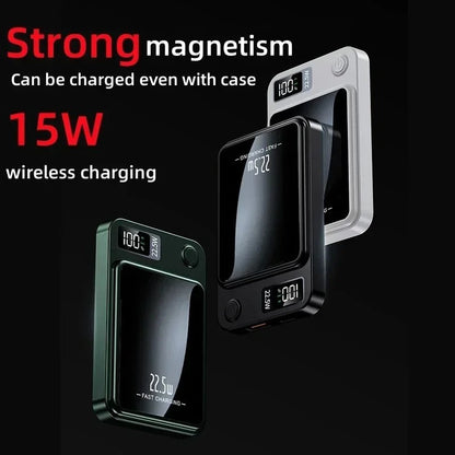 FasterCharge Pro – Magnetic Wireless MagSafe Power Bank with 22.5W Fast Charging