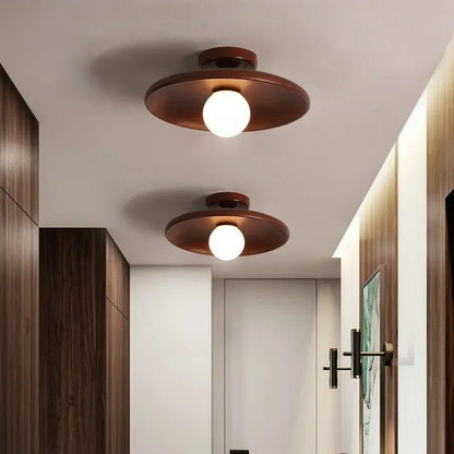 Natural Wood Ceiling Light – Stylish Wooden Pendant Fixture for Warm Ambient Lighting